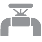 backflow valve icon gray