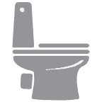 toilet icon gray