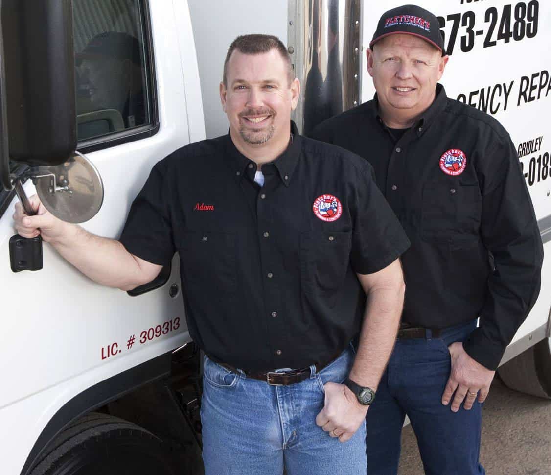 adam & carl fletcher in front of truck cropped Owners Adam and Carl Fletcher in front of truck