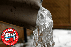 Learn how to prevent frozen pipes. Image: ice in a pipe.