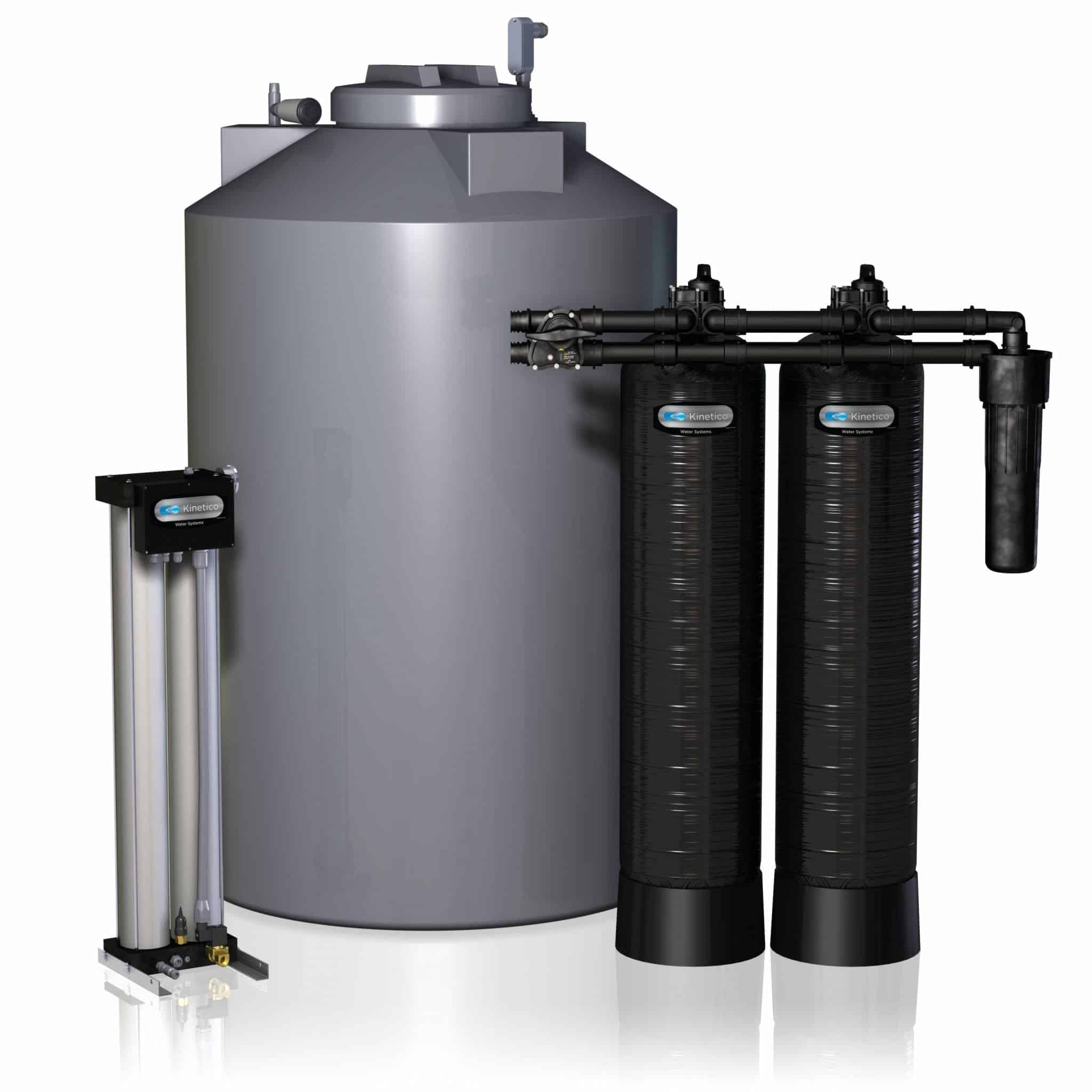 Kinetico water treatment system tanks