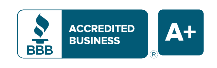 Better Business Bureau Accredited Business Logo A+