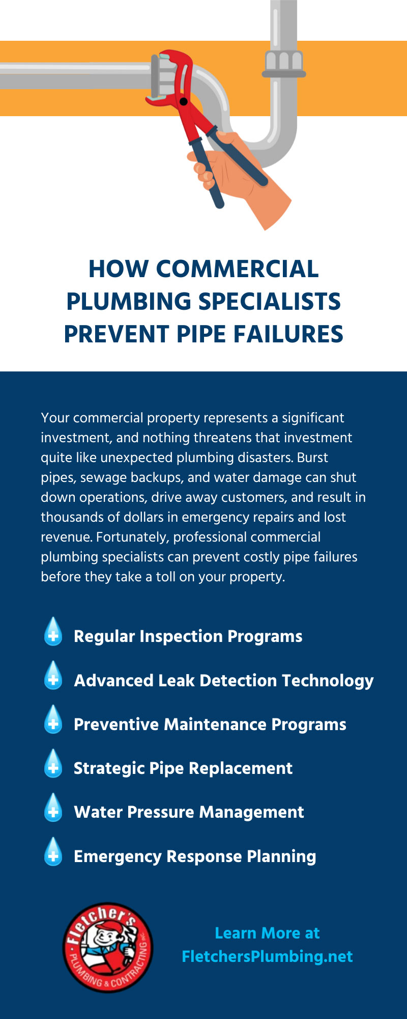 How Commercial Plumbing Specialists Prevent Pipe Failures